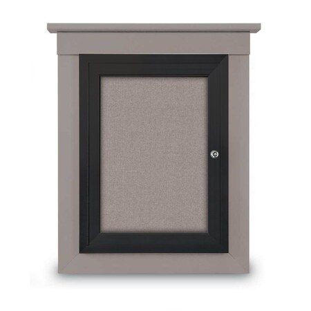 United Visual Products Sliding Glass Enclosed Letterboard, 48"x3, UV9005ACS-GOLD-WHITE UV9005ACS-GOLD-WHITE